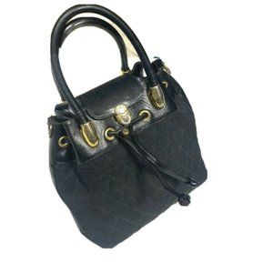 Marino Orlandi Designer Quilted Bucket Bag Purse
